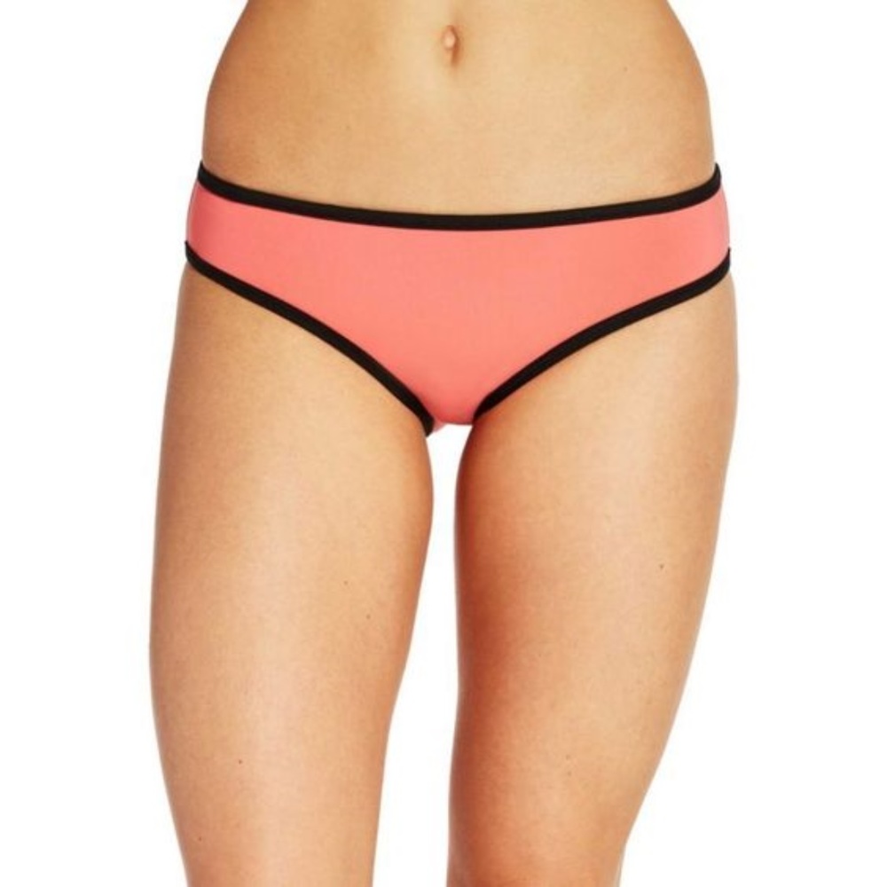 Calia Sunkist Coral Banded Bikini Bottoms